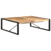 vidaXL Coffee Table 47.2"x47.2"x15.7" Rough Mango Wood