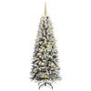 vidaXL Artificial Christmas Tree with 150 LEDs White 59.06 in