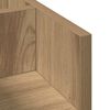vidaXL Desk Organiser Black oak 44.5 x 24 x 25 cm Engineered wood