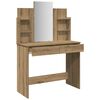 vidaXL Dressing Table Artisan Oak Engineered wood, Glass Large