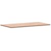 vidaXL Table Top Natural Beech Solid Beech Wood 39.4 x 19.7 x 0.6 in