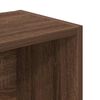 vidaXL Bookcase Brown oak Engineered wood Compact Bookcase Rectangular