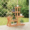 vidaXL Flower Stand Natural wood Solid wood fir Tall Stackable
