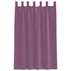 vidaXL Voile Curtains with Loops 2 pcs Purple 55.1x68.9"