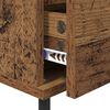 vidaXL Bedside Cabinet 2 pcs Old Wood 15.75 x 13.78 x 19.69 in