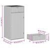 vidaXL Garden Storage Cabinet Grey