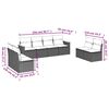 vidaXL Garden Sofa Set Grey