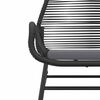 vidaXL Garden Dining Set Black, Dark Grey