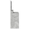 vidaXL Dressing Table Concrete Grey 39.37 x 16.14 x 53.15 in