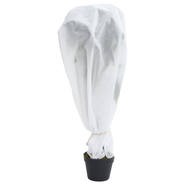 vidaXL Plant Fleece White Non-woven fabric (100% polypropylene)