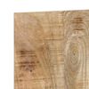 vidaXL Headboard Brown Solid rough mango wood 78.7 in Headboard