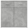 vidaXL Sideboard Concrete Gray 31.1"x15"x31.5" Engineered Wood