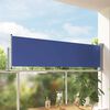 vidaXL Side Awning Blue and Grey