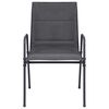 vidaXL 7 Piece Patio Dining Set Steel Anthracite