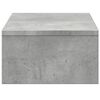 vidaXL Monitor Stand with Drawers Concrete Grey 19.7x10.6x5.9" Engineered Wood