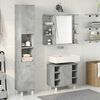 vidaXL Bathroom Furniture Set Concrete Gray Engineered Wood, Glass Medium