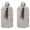vidaXL Lamp Holder Satin Nickel Aluminum Compact Durable Lamp Holder