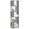 vidaXL Bookcase Grey sonoma Engineered wood Medium Bookcase