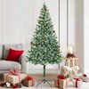 vidaXL Artificial Christmas Tree Green 70.87 in PVC and Steel