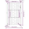 vidaXL Garden Gate 39.4x49.2" Corten Steel Square Design
