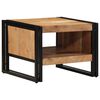 vidaXL Coffee Table Natural wood Solid acacia wood, iron 19.7X19.7X15.0 in