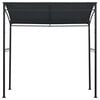 vidaXL BBQ Gazebo Anthracite Steel 84.6x59.1x86.6 in UV-resistant