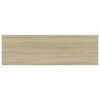vidaXL Shelf Set of 4 Sonoma Oak Engineered Wood Medium Simple Shelf
