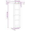 vidaXL Sliding Door ORKDAL Natural 24.02 x 78.15 in