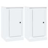 vidaXL Sideboard Set of 2 White Engineered wood Medium Sideboard