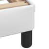 vidaXL Bed Frame "Viana" with LED without Mattress White 53.9"x74.8"