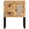 vidaXL Sideboard Natural Solid Mango Wood and Galvanized Steel Medium