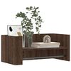 vidaXL Wall Shelf Brown oak Engineered wood 27.8 x 13.8 x 12.0 in