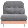 vidaXL Futon Sofa Bed Grey