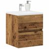 vidaXL Bathroom Sink Cabinet Old Wood 16.14 x 15.16 x 17.72 in