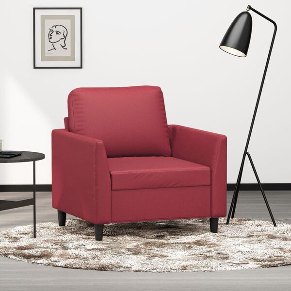 vidaXL Sofa Chair Wine Red