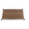 vidaXL Outdoor Shower Tray WPC Stainless Steel 43.3"x24.4" Brown