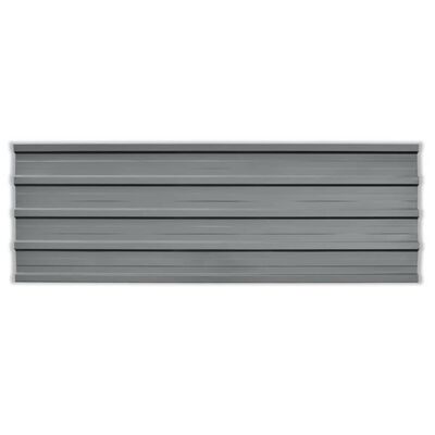 vidaXL Roof Panels 12 pcs Galvanized Steel Gray