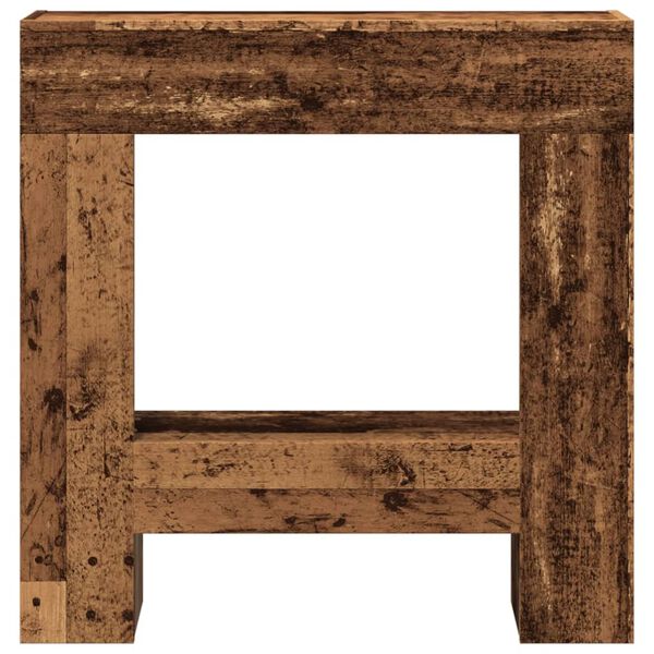 vidaXL Fireplace Surround Old Wood 31.9x7.1x32.3" Engineered Wood