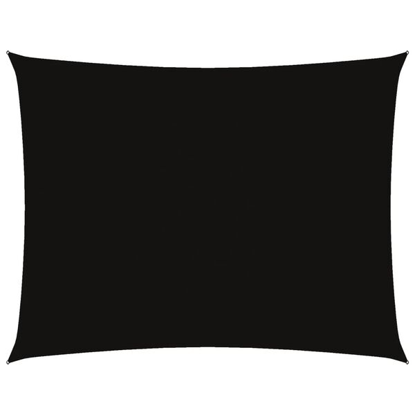 vidaXL Sunshade Sail Oxford Fabric Rectangular 16.4‘x23‘ Black