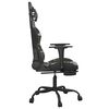 vidaXL Gaming Chair Black and camouflage Faux leather, metal, plywood