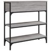 vidaXL Console Table Gray Sonoma Engineered wood Compact Adjustable Feet