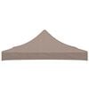 vidaXL Party Tent Roof 9.8'x9.8' Taupe 0.9 oz/ft²