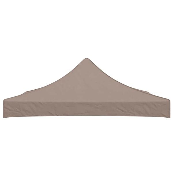vidaXL Party Tent Roof 9.8'x9.8' Taupe 0.9 oz/ft²