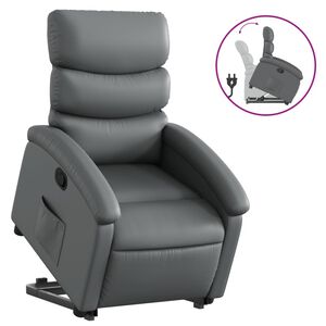 vidaXL Stand Up Recliner Chair Gray