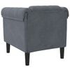 vidaXL Sofa Chair Dark Grey Velvet, Plywood, Solid Wood Single Modern