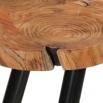 vidaXL Log Coffee Table Solid Acacia Wood (21.7"-23.6")x15.7"