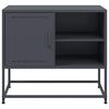 vidaXL TV Cabinet Anthracite Steel Medium size for small to medium rooms