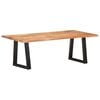 vidaXL Coffee Table with Live Edges 45.3"x23.6"x15.7" Solid Acacia Wood