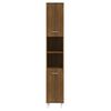 vidaXL Bathroom Cabinet Brown Oak Engineered Wood Tall Storage