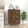 vidaXL Sideboard Brown Oak 27.4"x13.4"x35.4" Engineered Wood